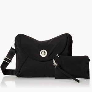 Baggallini Crossbody | Multiple Compartments,  Detachable Strap, Turnlock